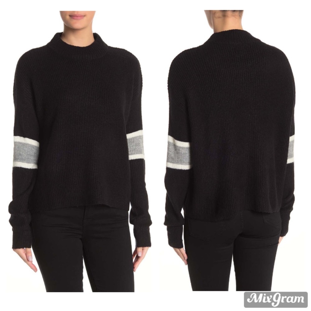 John + Jenn Varsity Mock Pullover Sweater Size XL